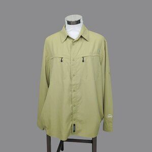 Cabelas Button Down Shirt X Large Green XPG Outdoor Insect Defense